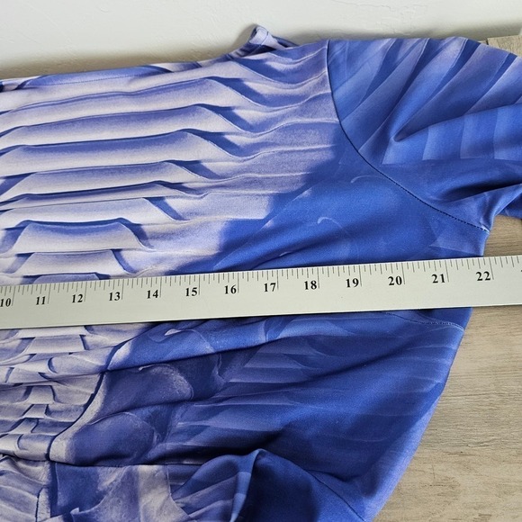 Making the Cut Jumpsuit Womens XXL Blue Skelton Graphic Long Sleeve Stretch - Picture 9 of 10